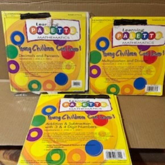 3 Learning Palette Bases & 3 Activity Disks for Gr. 3-4 -Math - Picture 2 of 16